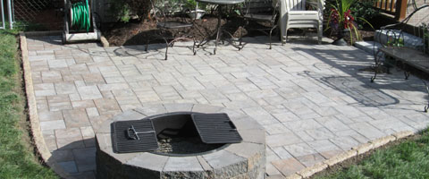 image of paver patio installation
